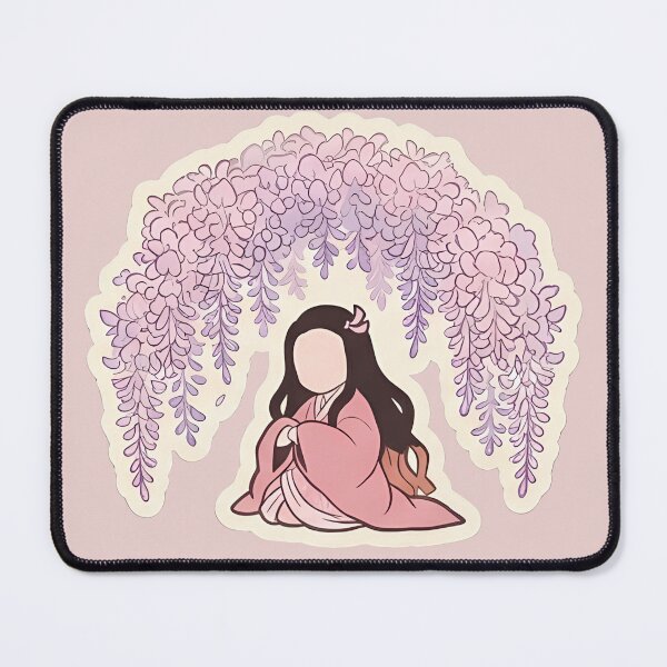 Item preview, Japanese Demon Slayer Inspired Bamboo Fire & Wisteria Anime Aesthetic Art Set | Tanjiro & Nezuko Inspired Fantasy Watercolor Design designed and sold by VectorJoy.