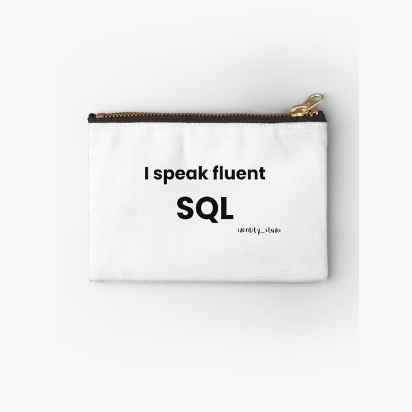 Aperçu de l'œuvre Je parle couramment SQL | Humour de geek des données créée et vendue par Identity Studio.