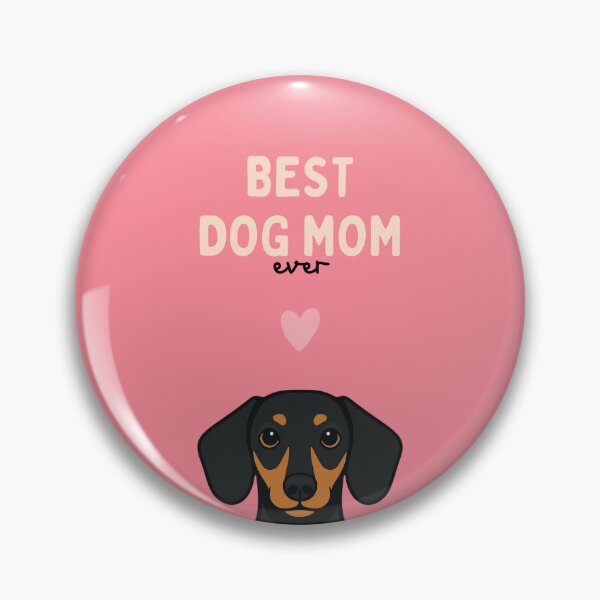Item preview, Smooth-haired Black and Tan Dachshund Best Dog Mom designed and sold by ZoesPlace.