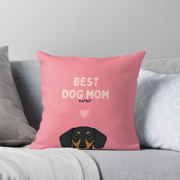 Item preview, Smooth-haired Black and Tan Dachshund Best Dog Mom designed and sold by ZoesPlace.