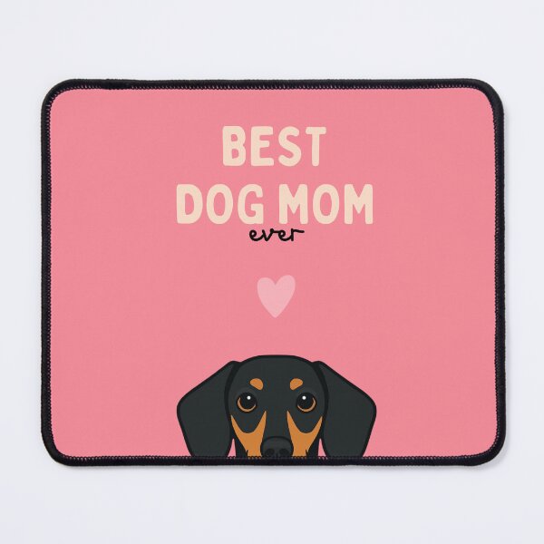Item preview, Smooth-haired Black and Tan Dachshund Best Dog Mom designed and sold by ZoesPlace.