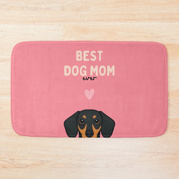 Item preview, Smooth-haired Black and Tan Dachshund Best Dog Mom designed and sold by ZoesPlace.