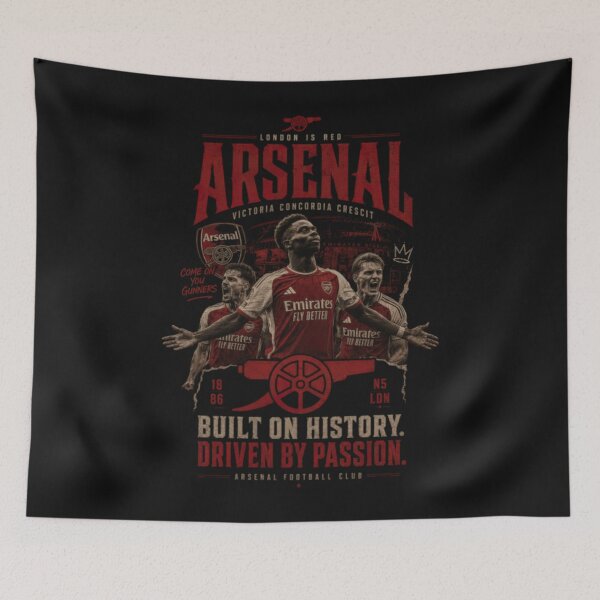 Item preview, Arsenal Built On History Driven By Passion T-Shirt designed and sold by TheCozyCarrier.