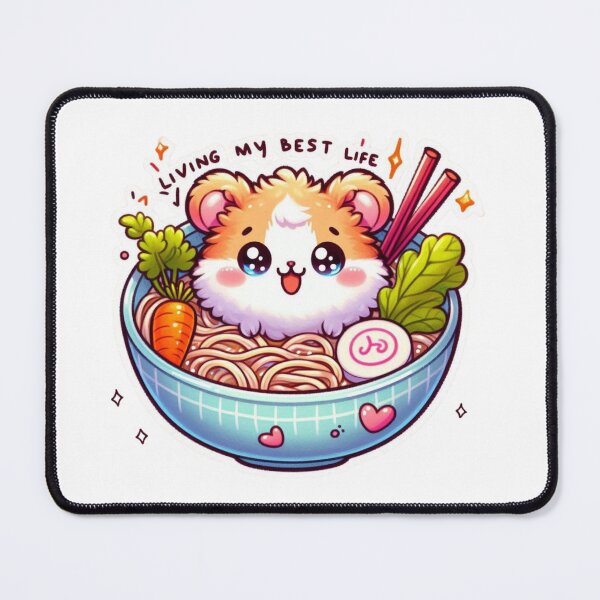 Item preview, Living My Best Life Cute Hamster designed and sold by carestazafeli.
