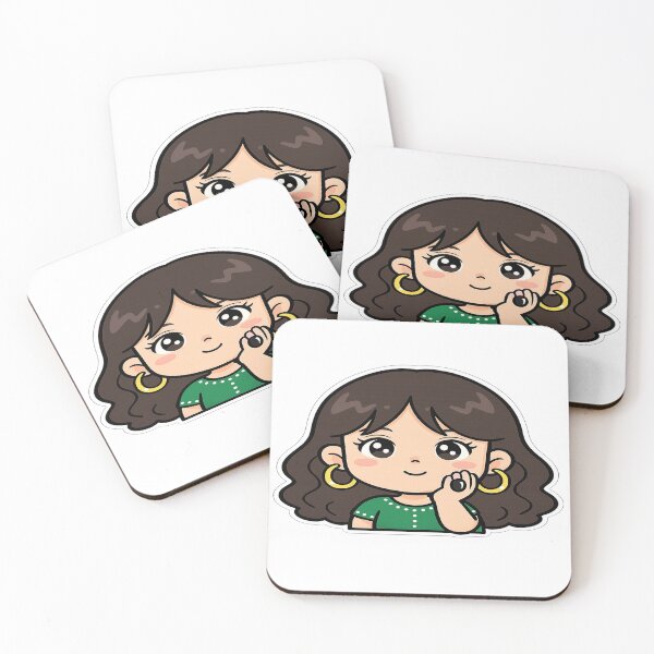 Item preview, Cute Brunette Chibi Girl Sticker | Kawaii Cartoon Aesthetic designed and sold by FernandsOficial.