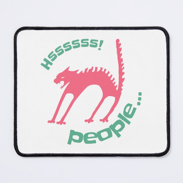 Item preview, Hssss People Grumpy Black Cat - Office Introvert Quote designed and sold by silviaarzamendia.