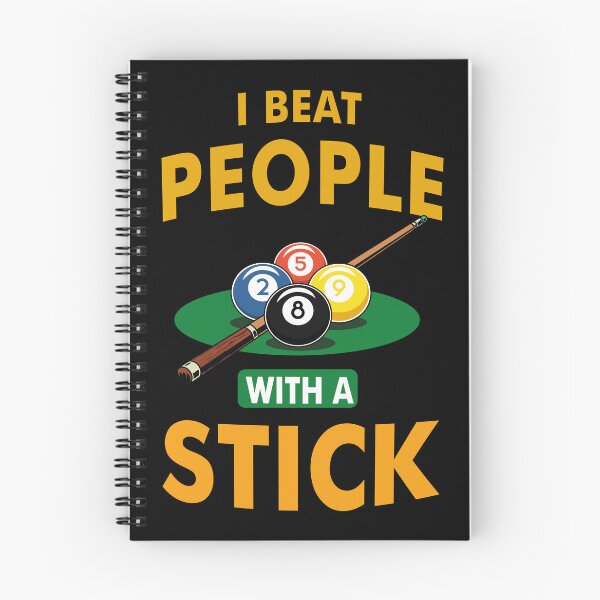Item preview, I Beat People With A Stick Funny Pool Billiards Shirt designed and sold by artetotal.