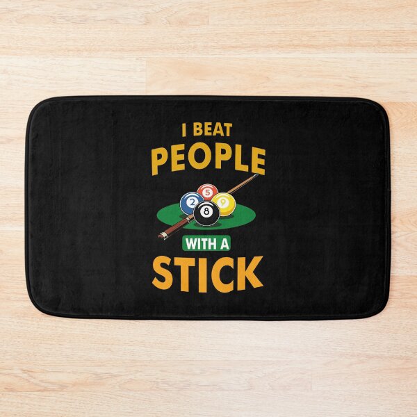 Item preview, I Beat People With A Stick Funny Pool Billiards Shirt designed and sold by artetotal.