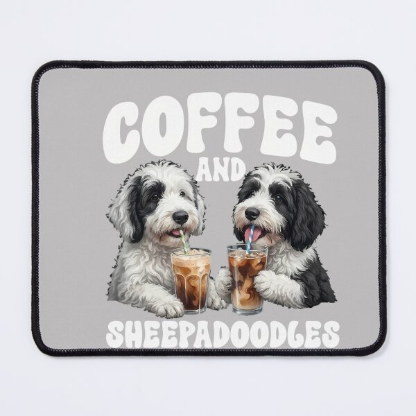 Item preview, Coffee And Sheepadoodle Owner Sheepadoodle Lover Pullover Hoodie designed and sold by MabelWells.