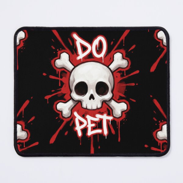 Item preview, Do Not Pet Edgy Graffiti Skull and Crossbones designed and sold by Skulls & Calaveras.