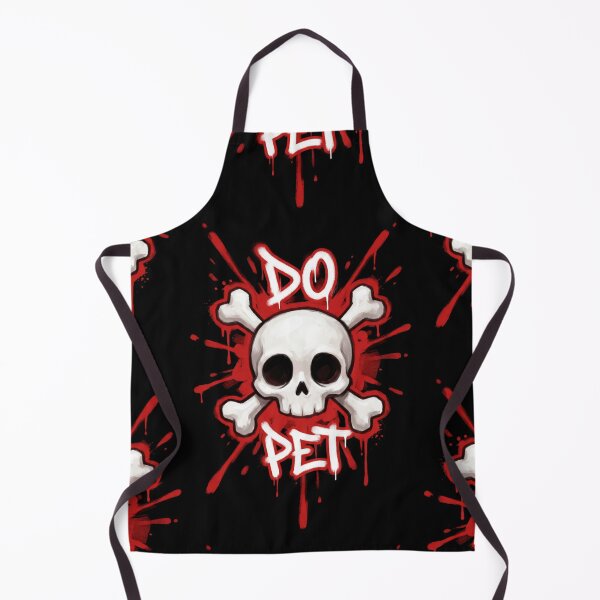 Item preview, Do Not Pet Edgy Graffiti Skull and Crossbones designed and sold by Skulls & Calaveras.