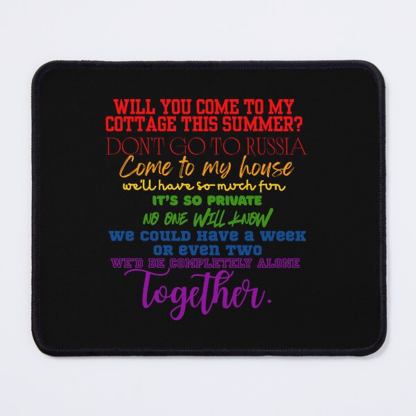 Item preview, Will You Come To My Cottage This Summer Pride Flag designed and sold by Sugar-n-Spite.