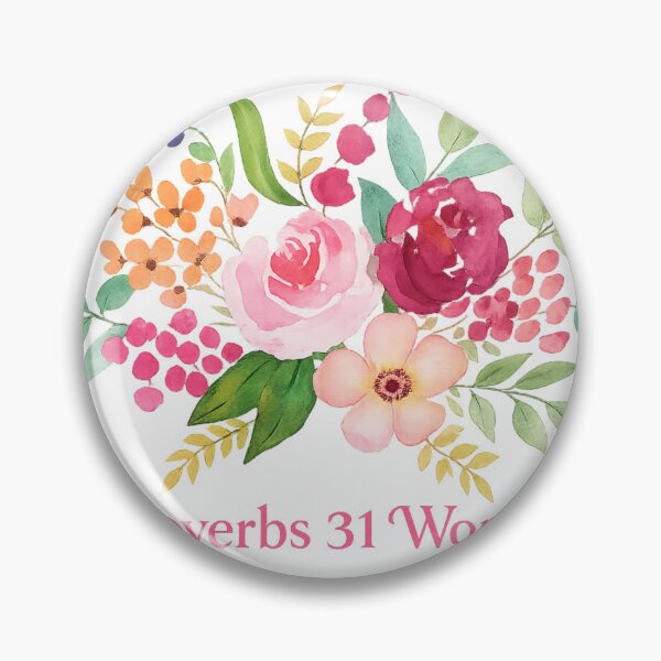 Item preview, Proverbs 31 Woman Floral Watercolor Christian Design designed and sold by DIY by Daphne Co..