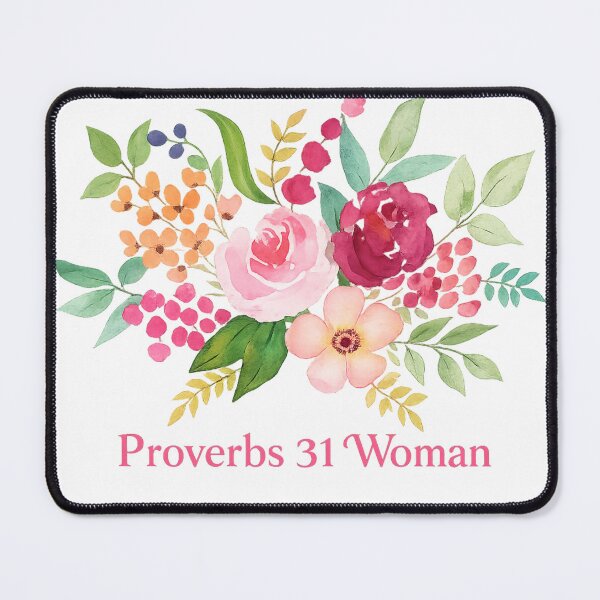 Item preview, Proverbs 31 Woman Floral Watercolor Christian Design designed and sold by DIY by Daphne Co..