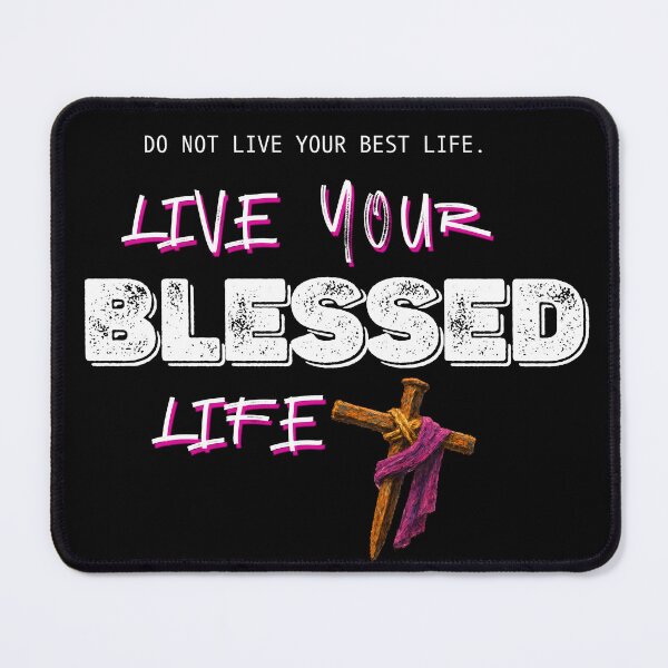 Item preview, Live your Blessed life - white designed and sold by Cane & Abel Creations ..