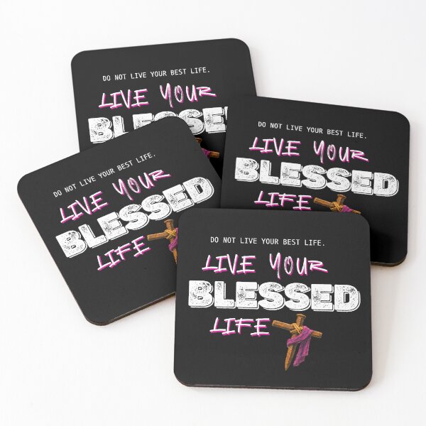 Item preview, Live your Blessed life - white designed and sold by Cane & Abel Creations ..