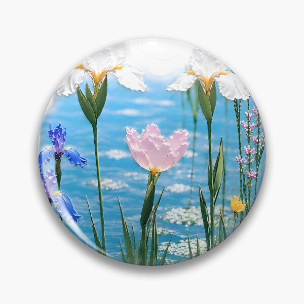 Item preview, Spring Iris Pond Magnet designed and sold by sweetie-monster.