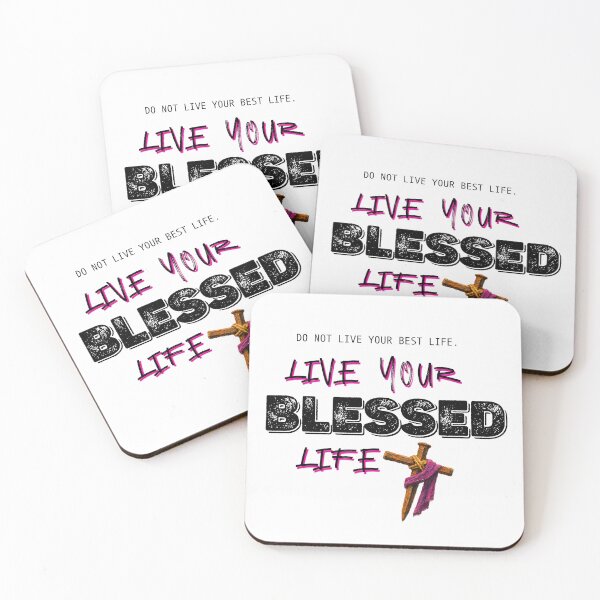 Item preview, Live your Blessed life - black designed and sold by Cane & Abel Creations ..