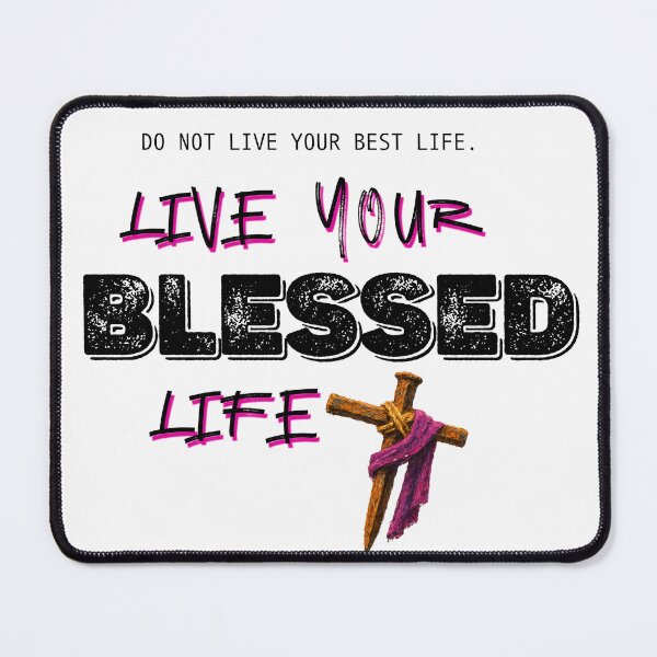 Item preview, Live your Blessed life - black designed and sold by Cane & Abel Creations ..
