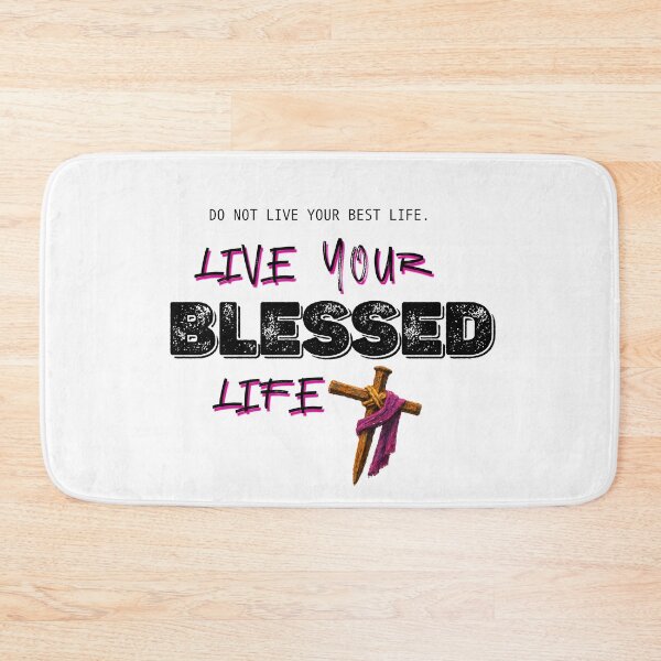 Item preview, Live your Blessed life - black designed and sold by Cane & Abel Creations ..