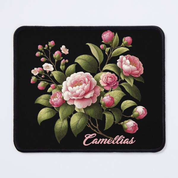 Item preview, CAMELLIAS, VINTAGE FLORAL ART, BEAUTIFUL FLOWERS, GARDENING designed and sold by classic car craze.