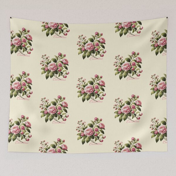 Item preview, CAMELLIAS, VINTAGE FLORAL ART, BEAUTIFUL FLOWERS, GARDENING designed and sold by classic car craze.