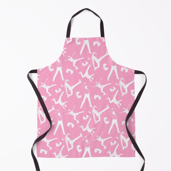Item preview, Male Figure Skaters White Designs on Bubble Gum Pink designed and sold by Purposely Designed.
