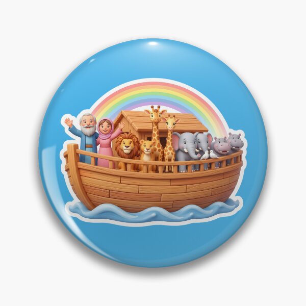 Item preview, Cute 3D Noah's Ark Cartoon Sticker designed and sold by RRRShop.