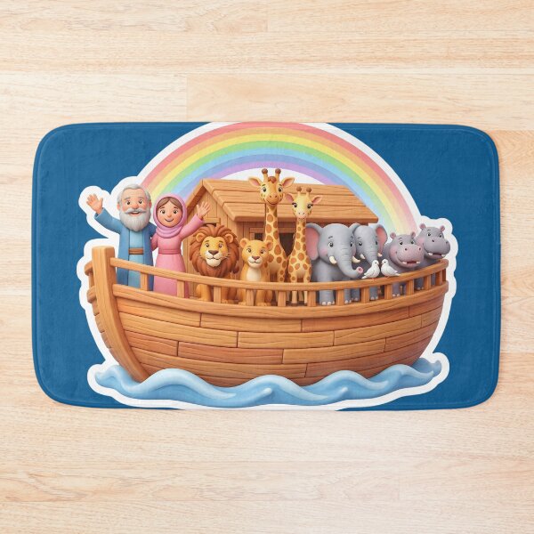 Item preview, Cute 3D Noah's Ark Cartoon Sticker designed and sold by RRRShop.