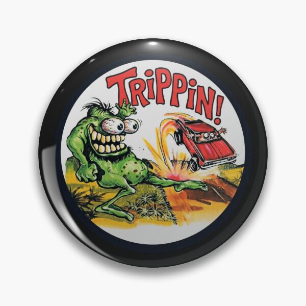 Item preview, GREEN EYE POPPIN' MONSTER  HAPPILY TRIPS CARS FOR FUN designed and sold by V3GFX.