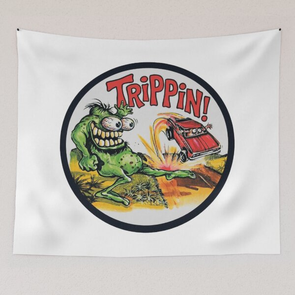Item preview, GREEN EYE POPPIN' MONSTER  HAPPILY TRIPS CARS FOR FUN designed and sold by V3GFX.