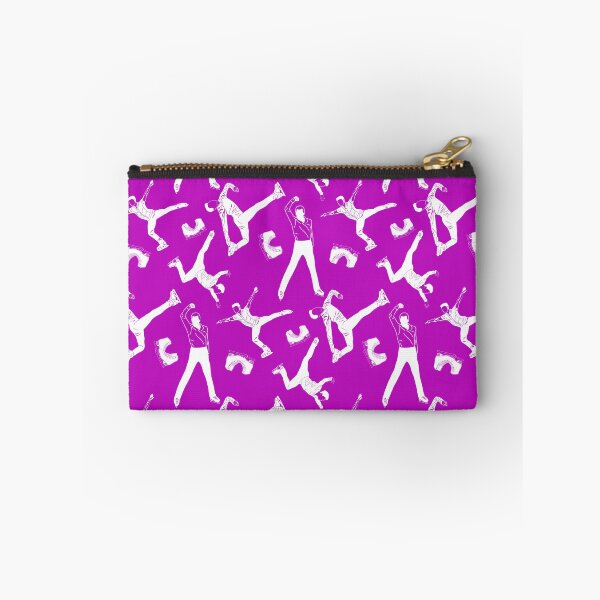 Item preview, Male Figure Skaters White Designs on Eggplant Purple designed and sold by Purposely Designed.