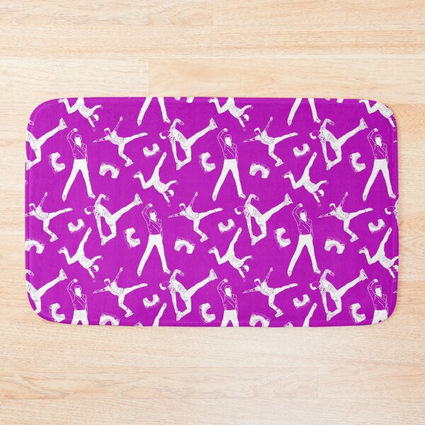 Item preview, Male Figure Skaters White Designs on Eggplant Purple designed and sold by PD-Skating.