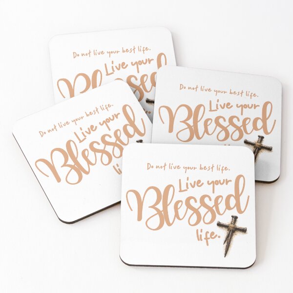 Item preview, Live your Blessed life - mocha designed and sold by Cane & Abel Creations ..