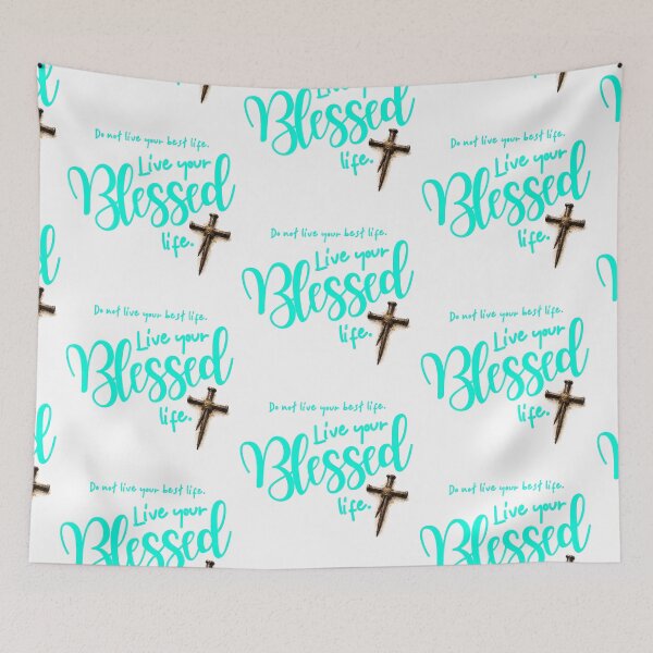 Item preview, Live your Blessed life - wintergreen designed and sold by Cane & Abel Creations ..