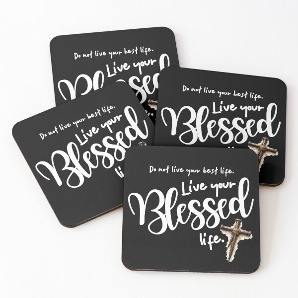 Item preview, Live your Blessed life - white designed and sold by Cane & Abel Creations ..