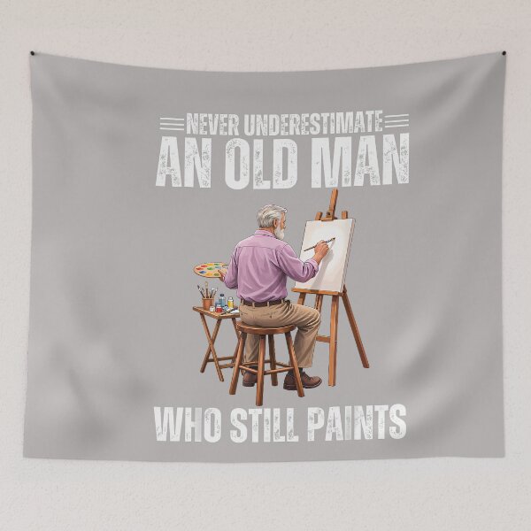Item preview, Proud Old Man Painter Funny Dad Grandpa Father’s Day designed and sold by GreggRoss.