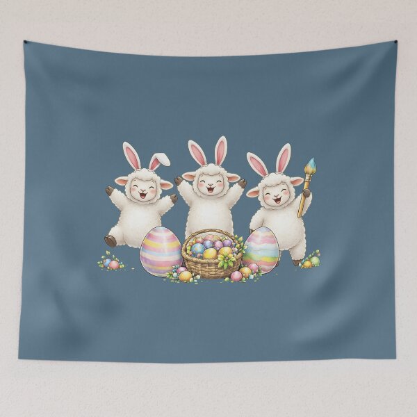 Item preview, Easter Sheep Bunny Ears Eggs designed and sold by miuukiuu.