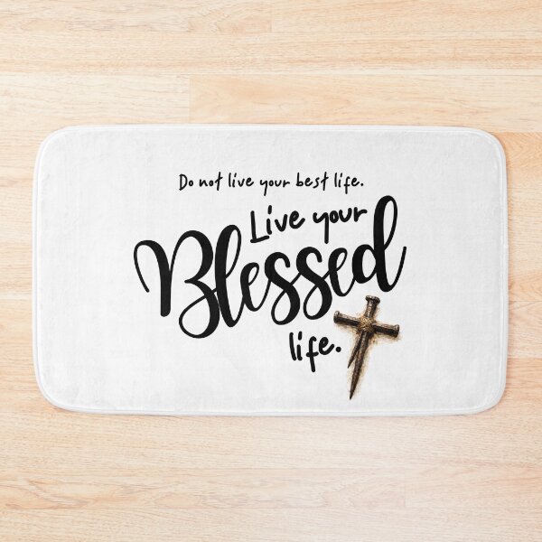 Item preview, Live your Blessed life - black designed and sold by Cane & Abel Creations ..
