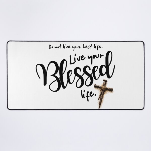 Item preview, Live your Blessed life - black designed and sold by Cane & Abel Creations ..