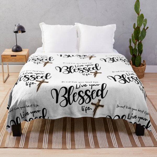 Item preview, Live your Blessed life - black designed and sold by Cane & Abel Creations ..