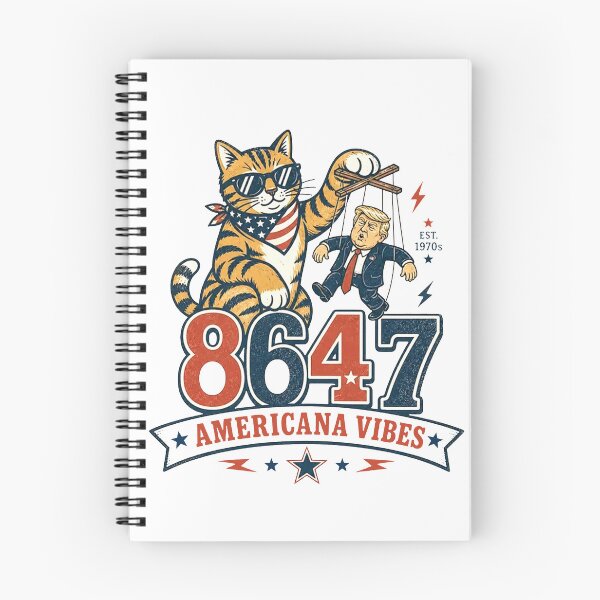 Item preview, 8647 Cat Americana Vibes designed and sold by RamneekFraty.