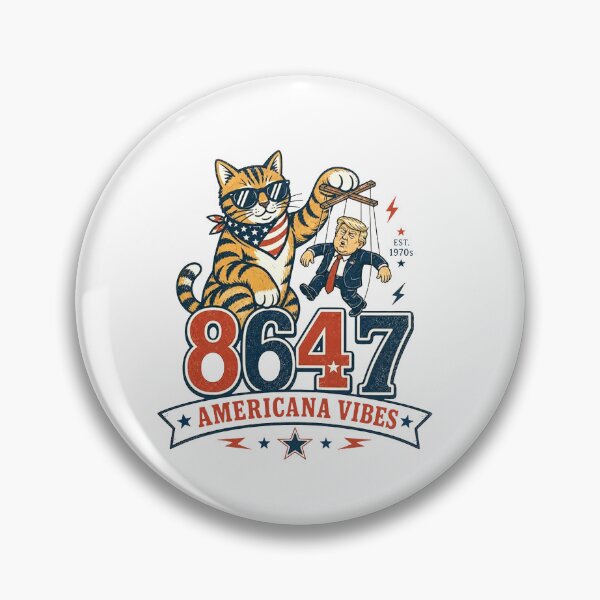Item preview, 8647 Cat Americana Vibes designed and sold by RamneekFraty.