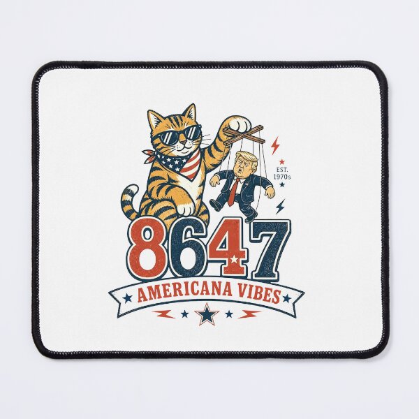 Item preview, 8647 Cat Americana Vibes designed and sold by RamneekFraty.