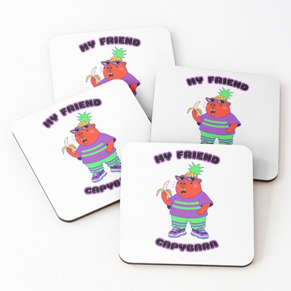 Item preview, My Friend Capybara - Cool Pineapple Vibes designed and sold by Mousy17.