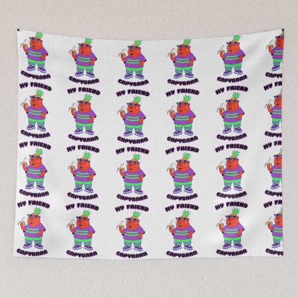 Item preview, My Friend Capybara - Cool Pineapple Vibes designed and sold by Mousy17.
