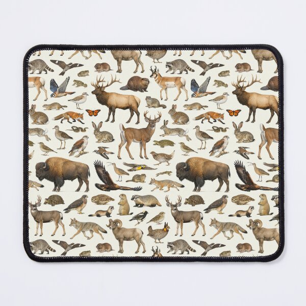 Item preview, Animals of the Great Plains Retro Style Identification Chart designed and sold by kakarikihill.