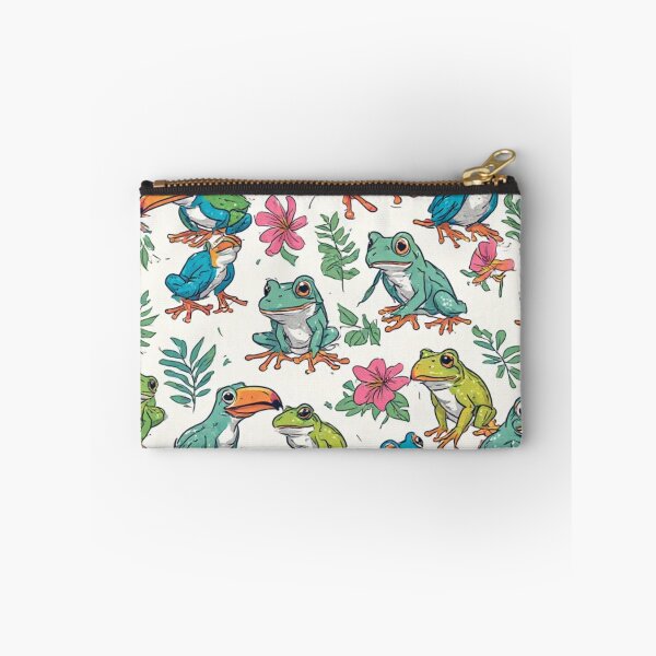 Item preview, Dodo Bird and Frog Seamless Pattern Tropical Jungle Art designed and sold by dcohea.