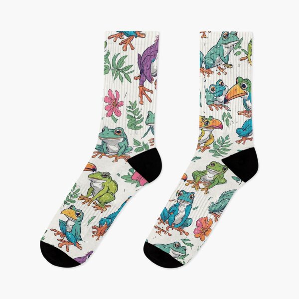 Item preview, Dodo Bird and Frog Seamless Pattern Tropical Jungle Art designed and sold by dcohea.