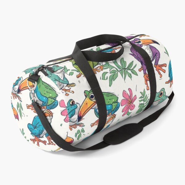 Item preview, Dodo Bird and Frog Seamless Pattern Tropical Jungle Art designed and sold by dcohea.